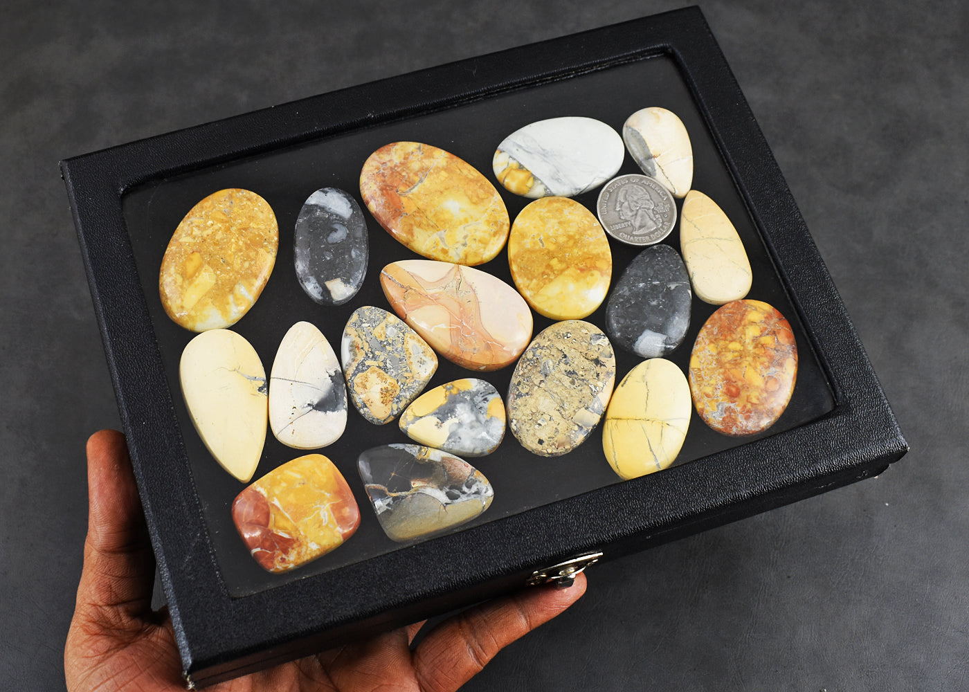 Gorgeous  849.00 Carats  Genuine Volcanic Jasper  Untreated Gemstone Cabochon Lot