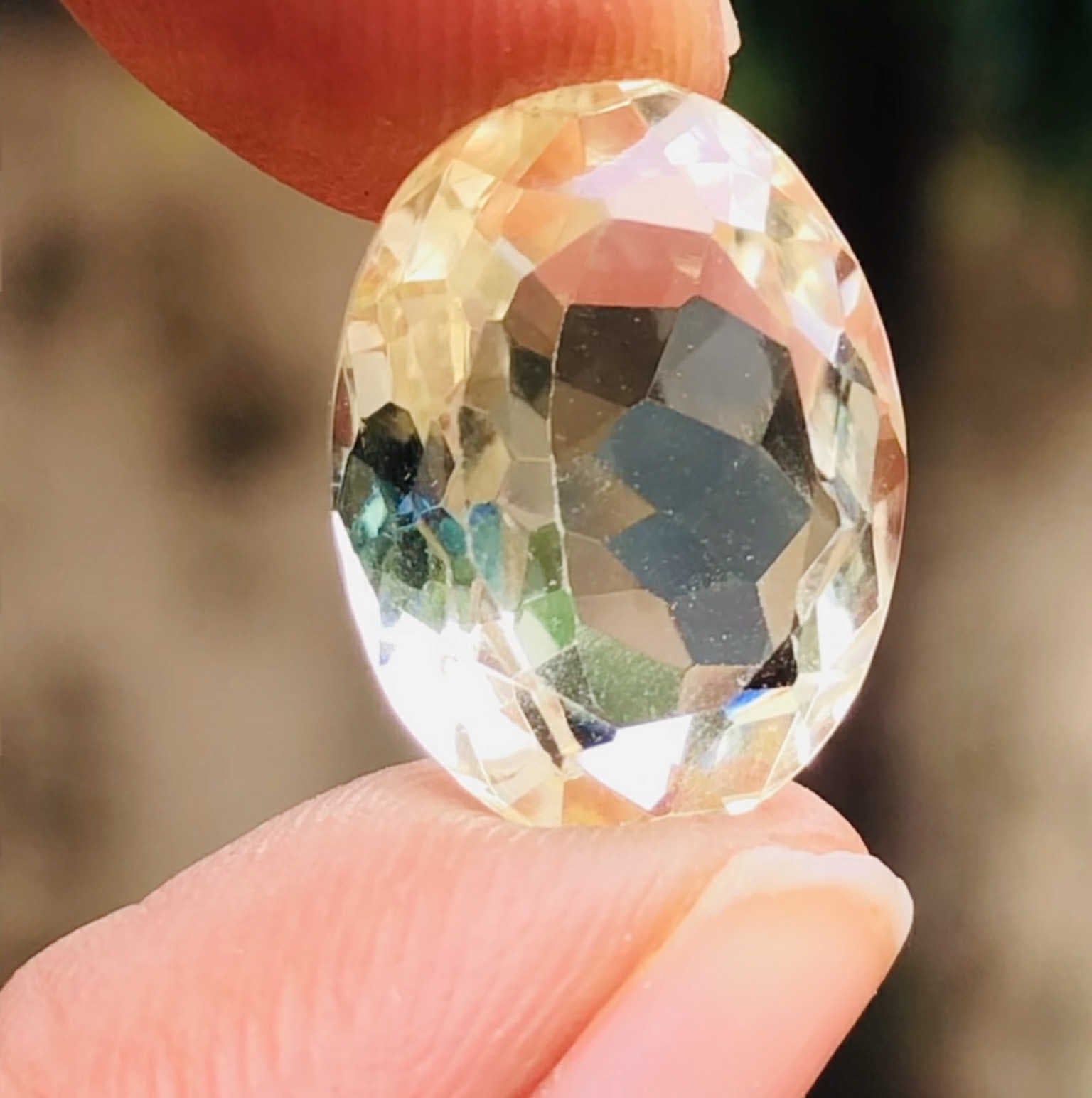 Exclusive 7.00 Cts Genuine Citrine Faceted Loose Gemstone