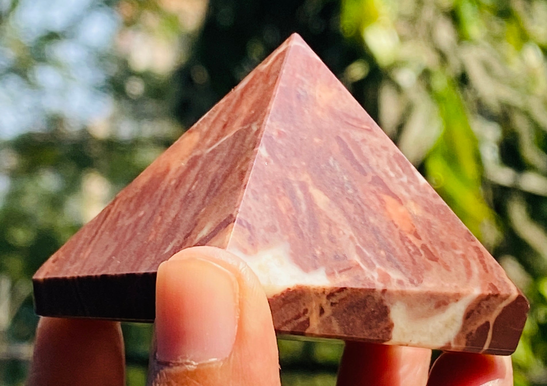 Morbid 594.00 Cts Genuine Coffee Jasper Healing Crystal Specimen Premium Divine Pyramid