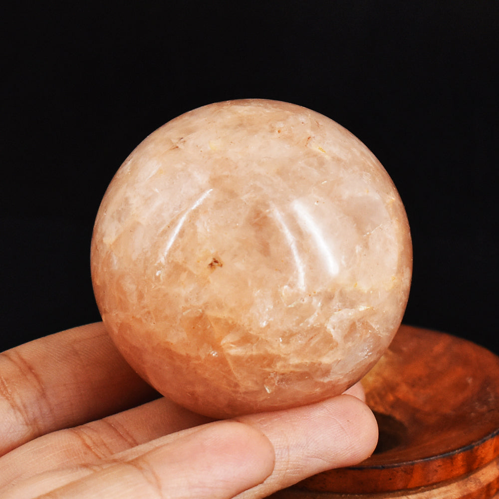 Genuine 866.00 Cts  Natural  Peach  Moonstone  Hand  Carved  Crystal  Healing  Gemstone Sphere
