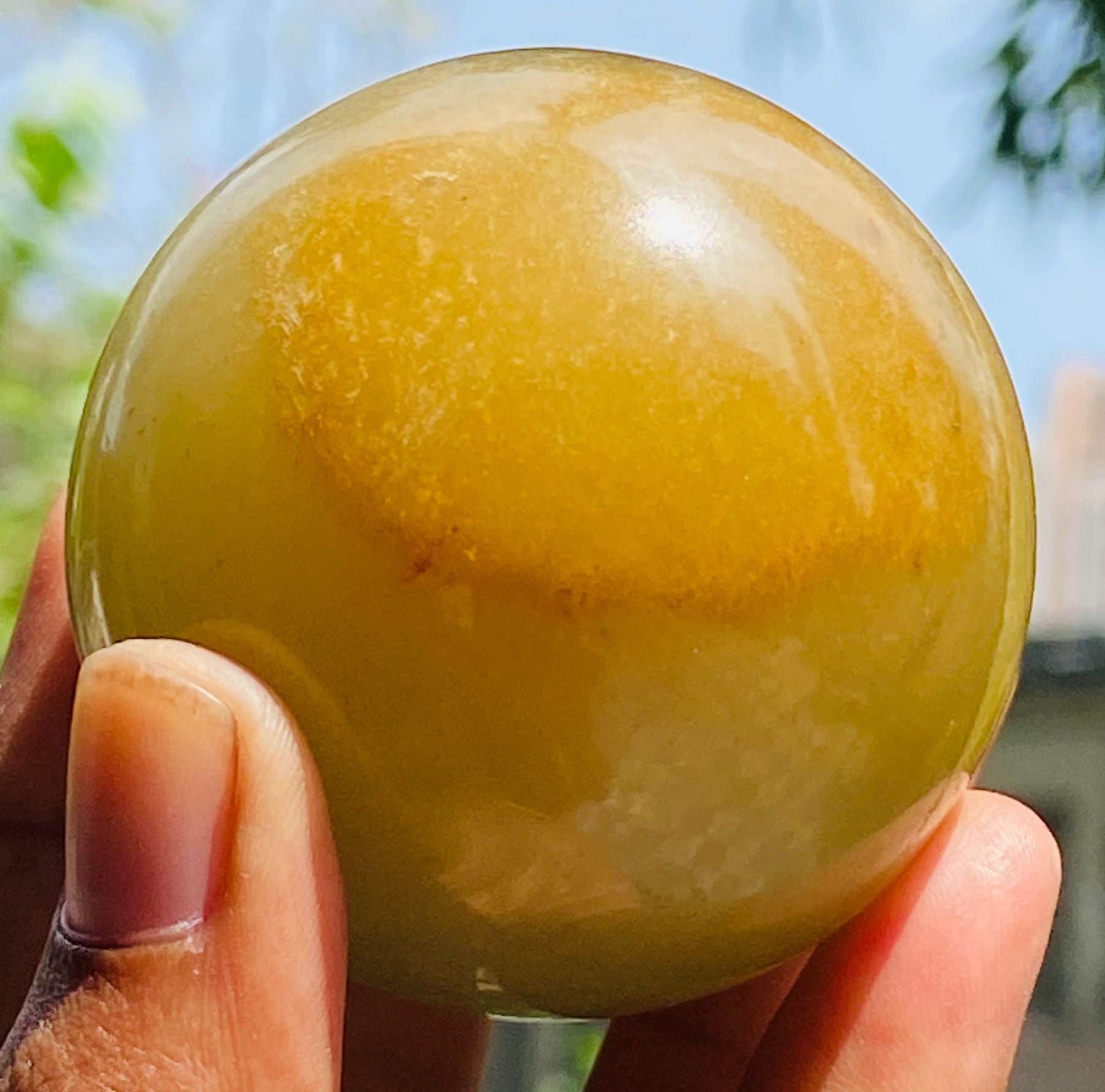 Cordial 904.00 Cartas Genuine  Aventurine Hand Carved Crystal  Healing Gemstone Sphere