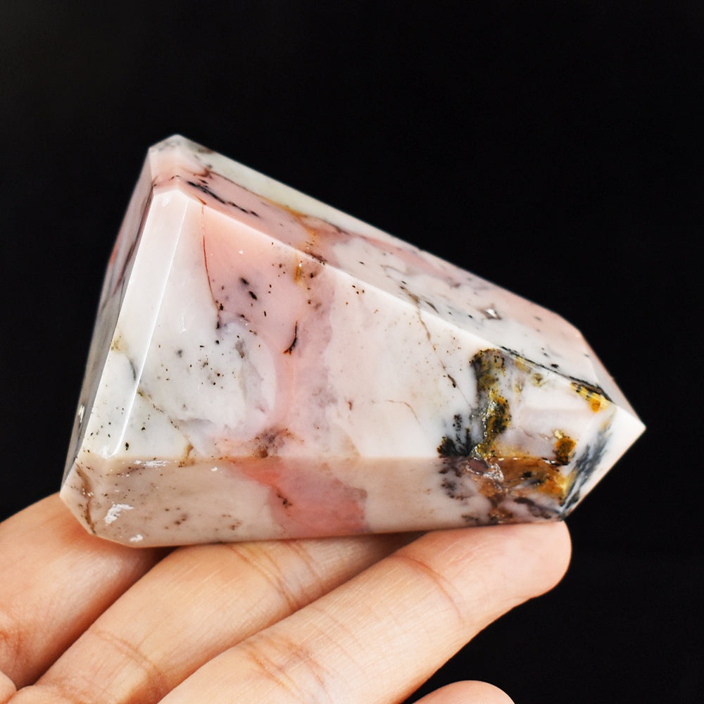 Natural 780.00 Cts Genuine Pink Opal Free Form Crystal Specimen Gemstone Healing Tower