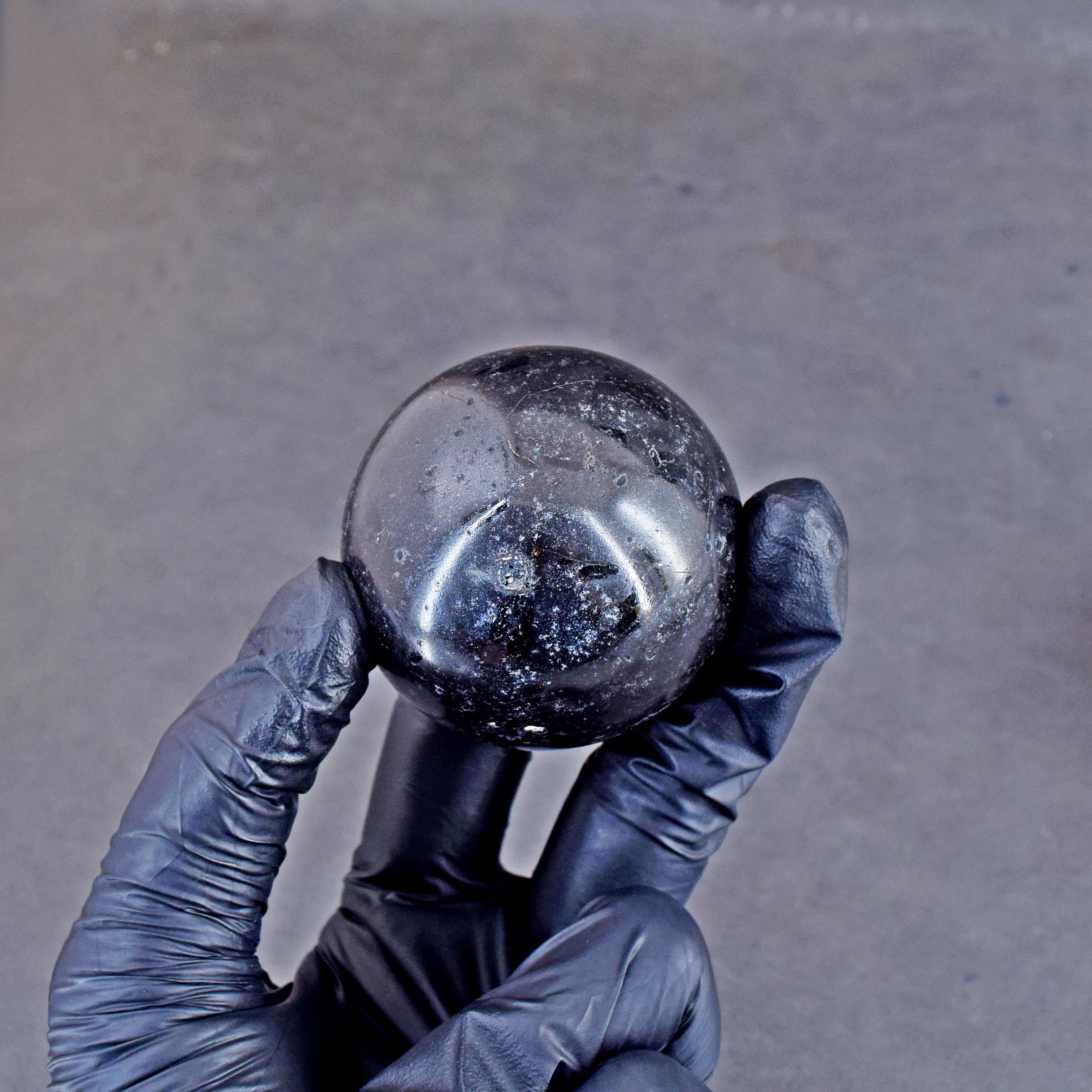 Natural 744.00 Carats  Genuine  Black  Spinel  Hand  Carved Crystal Healing Gemstone Sphere