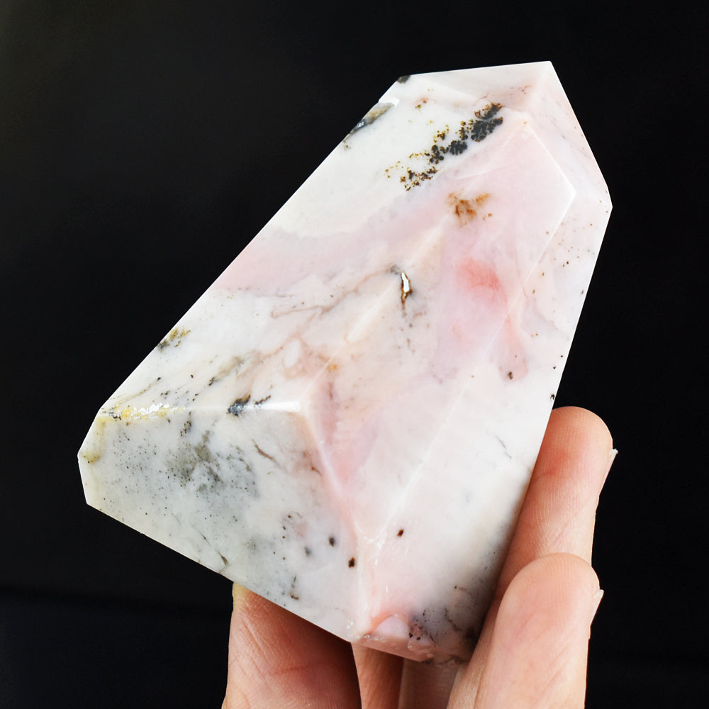 Natural 780.00 Cts Genuine Pink Opal Free Form Crystal Specimen Gemstone Healing Tower