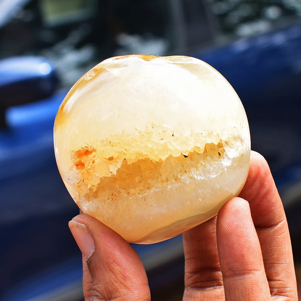 Awesome 1243.00 Carats  Genuine  Agate  Druzy  Hand Carved  Crystal  Healing Sphere