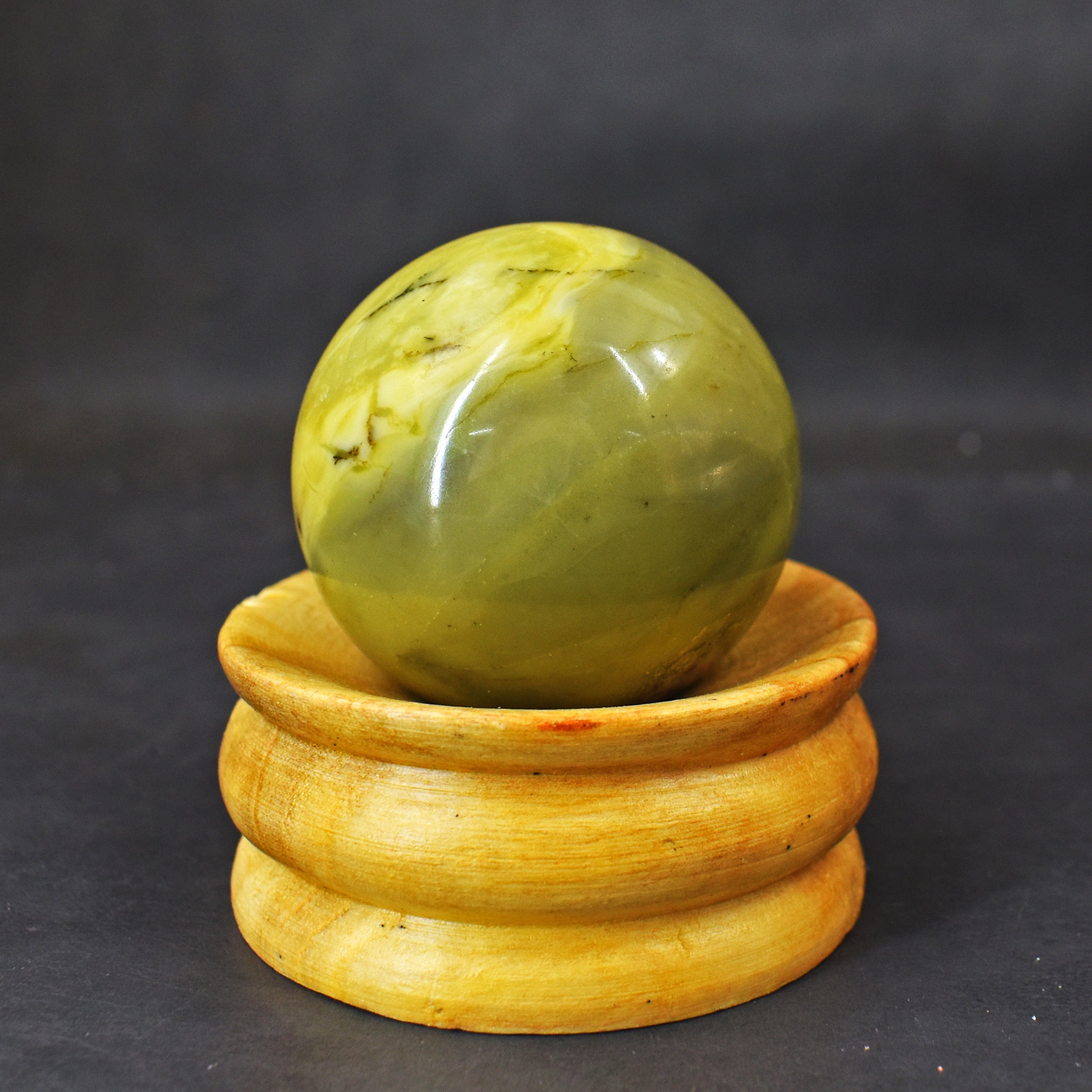 Awesome 574.00 Cts Genuine Serpentine Crystal Specimen Healing Gemstone Sphere