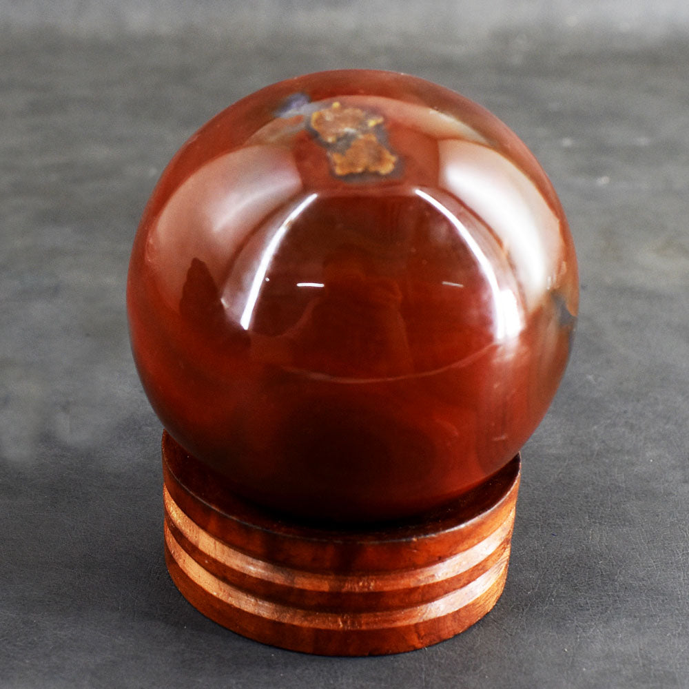 Gorgeous 1910.00 Cts Genuine Carnelian Crystal Specimen Healing Sphere Gemstone