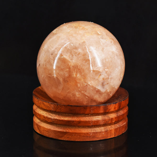 Genuine 866.00 Cts  Natural  Peach  Moonstone  Hand  Carved  Crystal  Healing  Gemstone Sphere