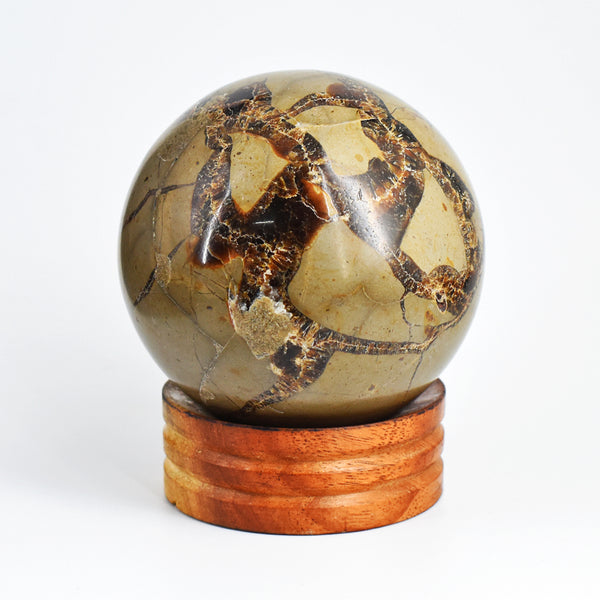 Exclusive  2316.00 Carat  Genuine  Septarian  Agate   Hand  Carved  Crystal  Healing  Sphere