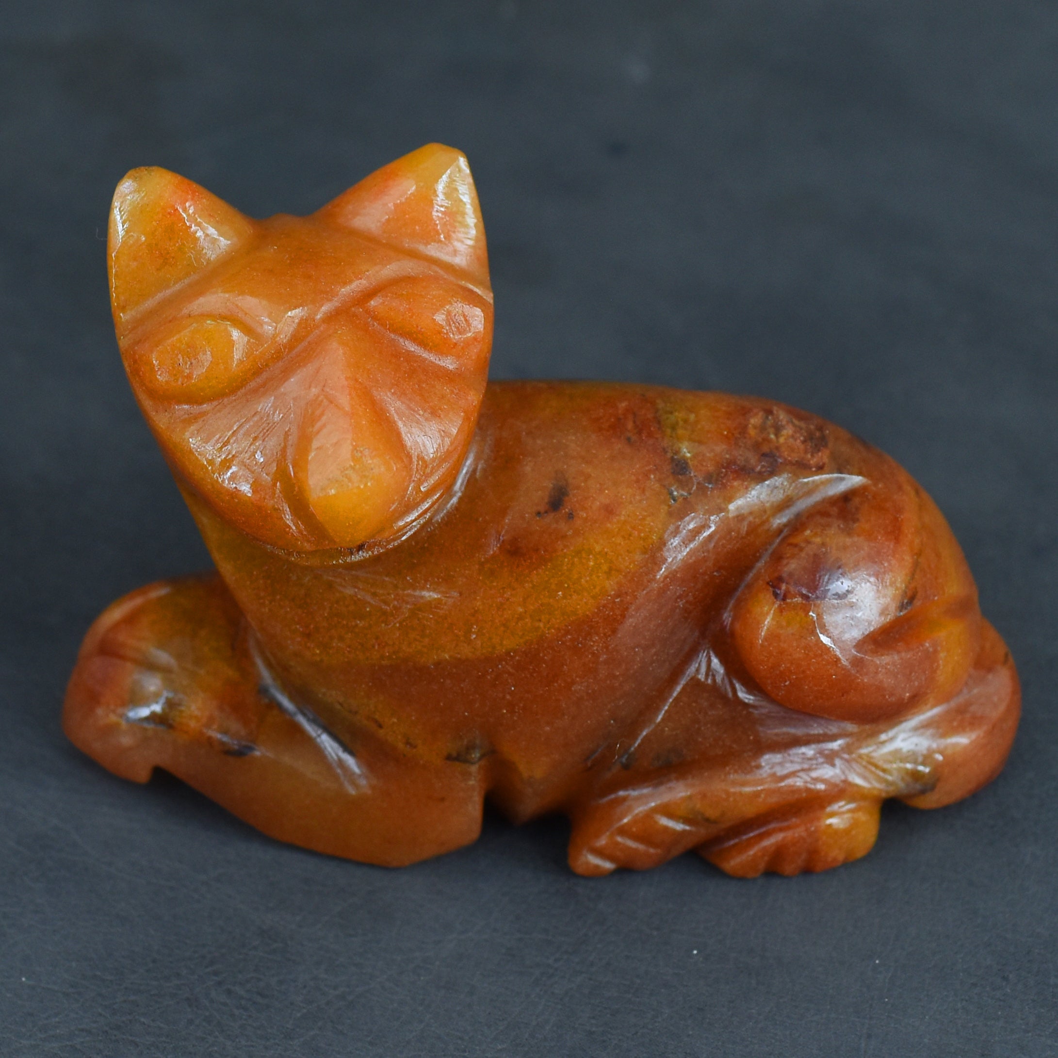 Exclusive 618.00 Cts Genuine Aventurine Hand Carved Genuine Crystal Gemstone Carving Cat 2026  Collection