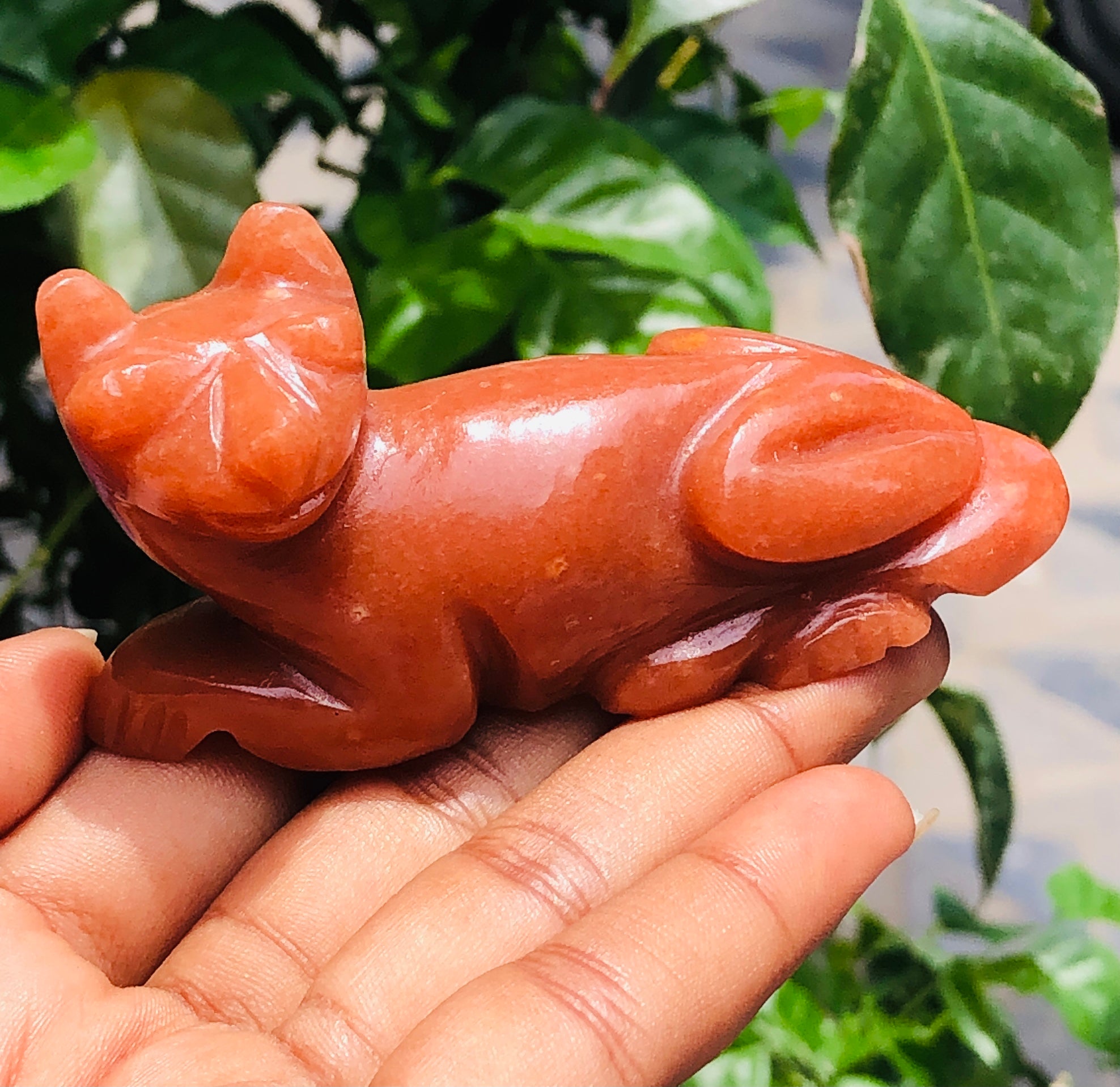 Exclusive 477.00 Cts Genuine Aventurine Hand Carved Genuine Crystal Gemstone Carving Cat 2026  Collection