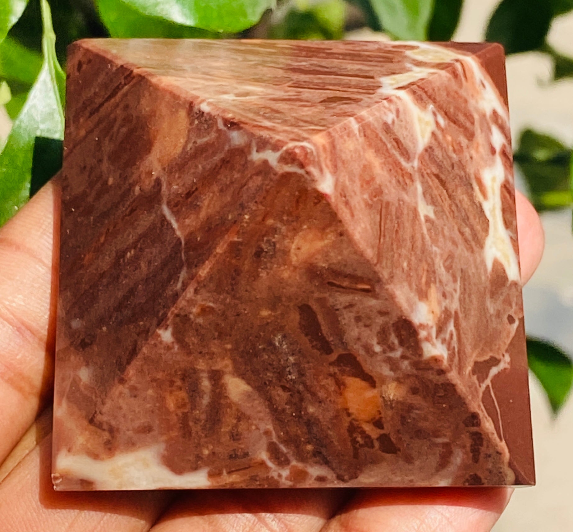 Morbid 594.00 Cts Genuine Coffee Jasper Healing Crystal Specimen Premium Divine Pyramid