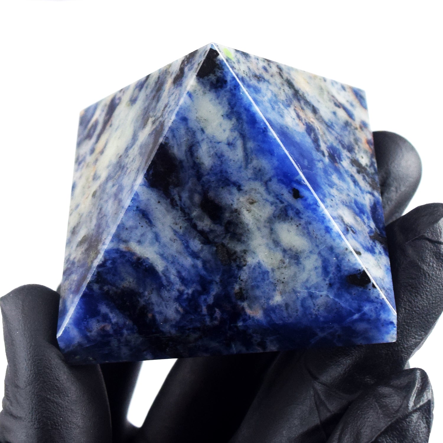 Natural 576.00 Cts Genuine Sodalite Crystal Specimen Healing Divine Pyramid