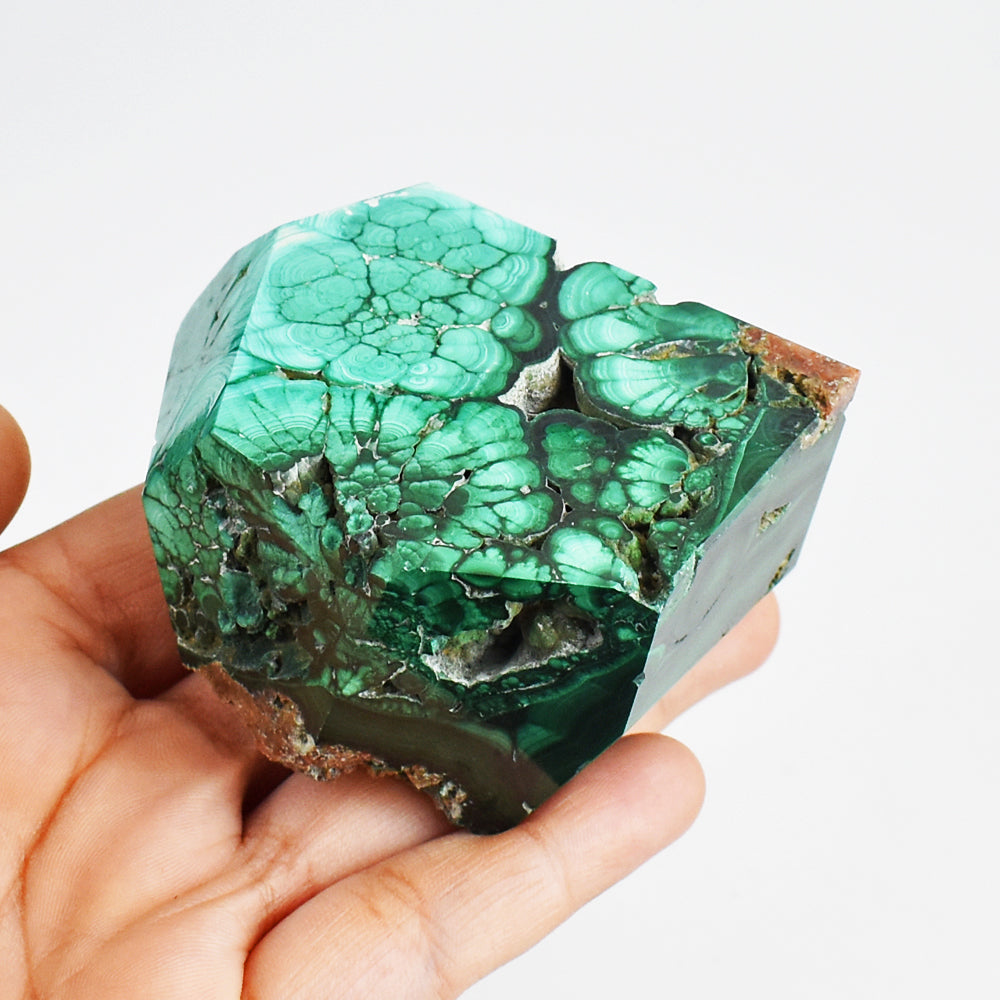 Artisian 1460.00 Cts Genuine Malachite Free Form Crystal Specimen Healing Gemstone Tower