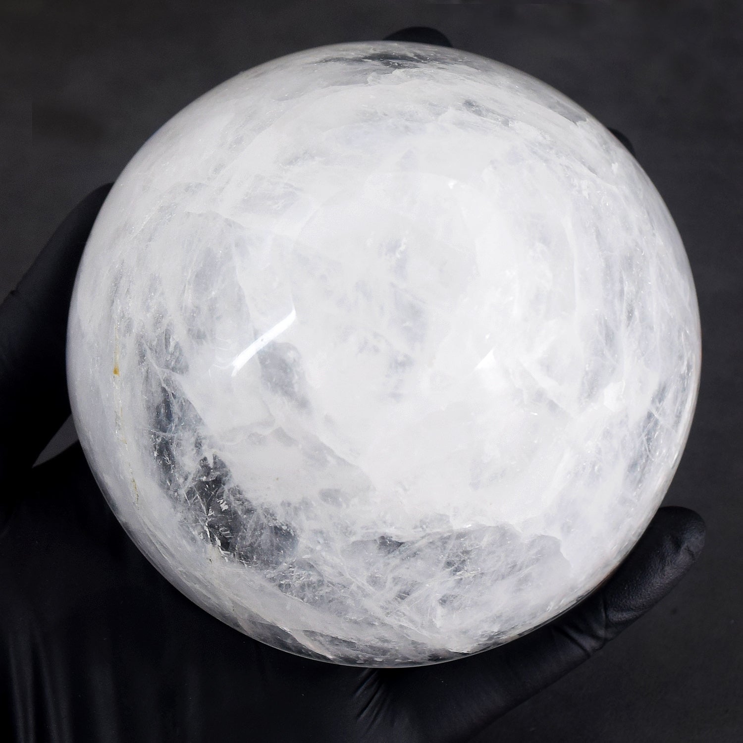 Special 1500.00 Carats Genuine White Quartz Hand Carved Crystal Gemstone Carving Big Bowl