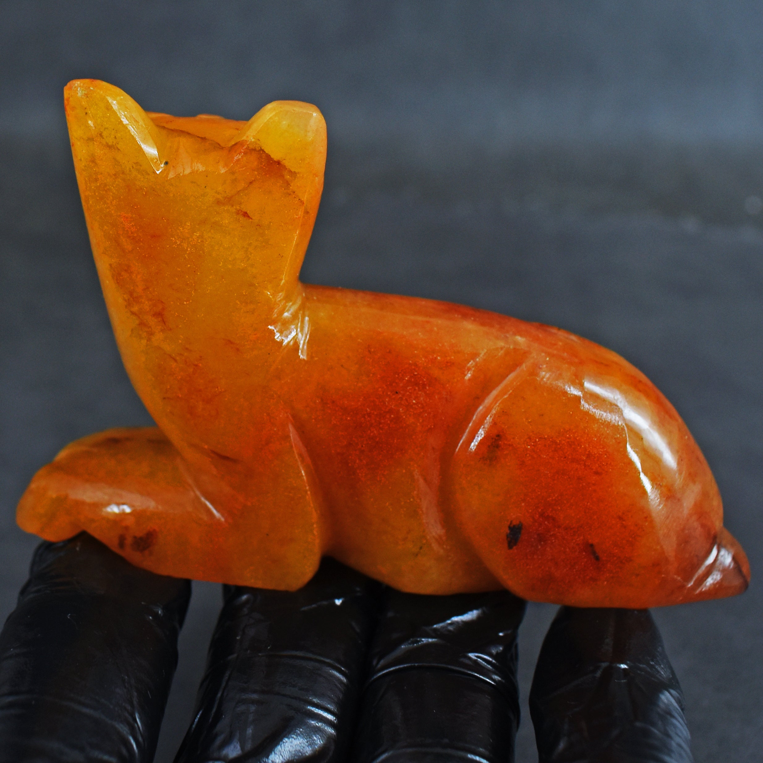 Amazing 644.00 Cts Genuine Aventurine Hand Carved Genuine Crystal Gemstone Carving Cat 2026  Collection