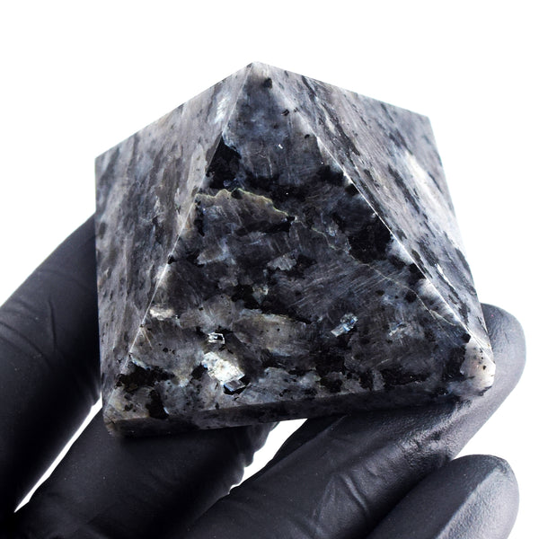 Amazing 568.00 Cts Genuine Larvikite Crystal Specimen Healing Divine Pyramid