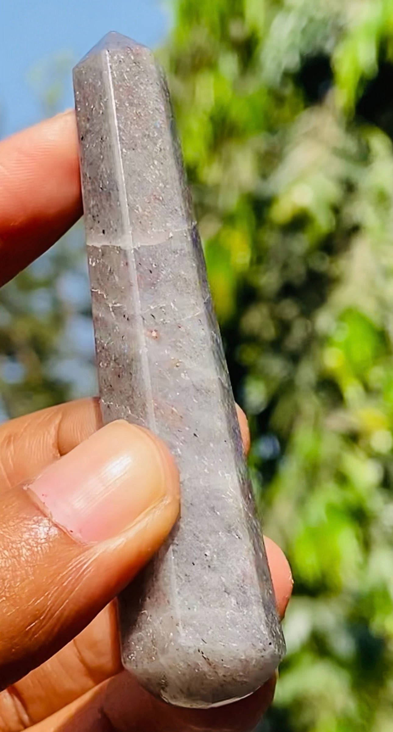 Ravishing 134.00 Carats Genuine Rutile Quartz Crystal Gemstone Healing Point