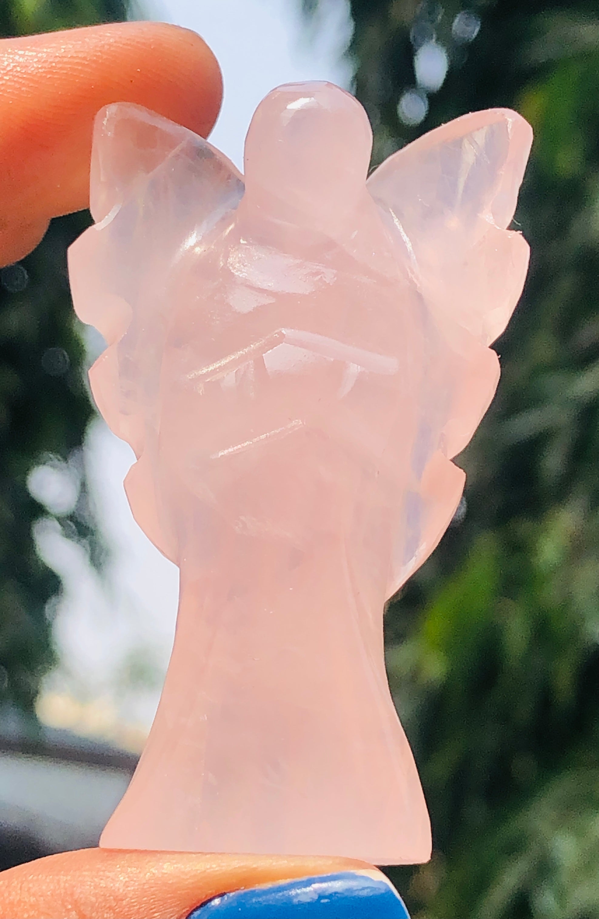 Attractive 159.00 Cts Genuine Pink Rose Quartz Healing Premium Divine Crystal Angel
