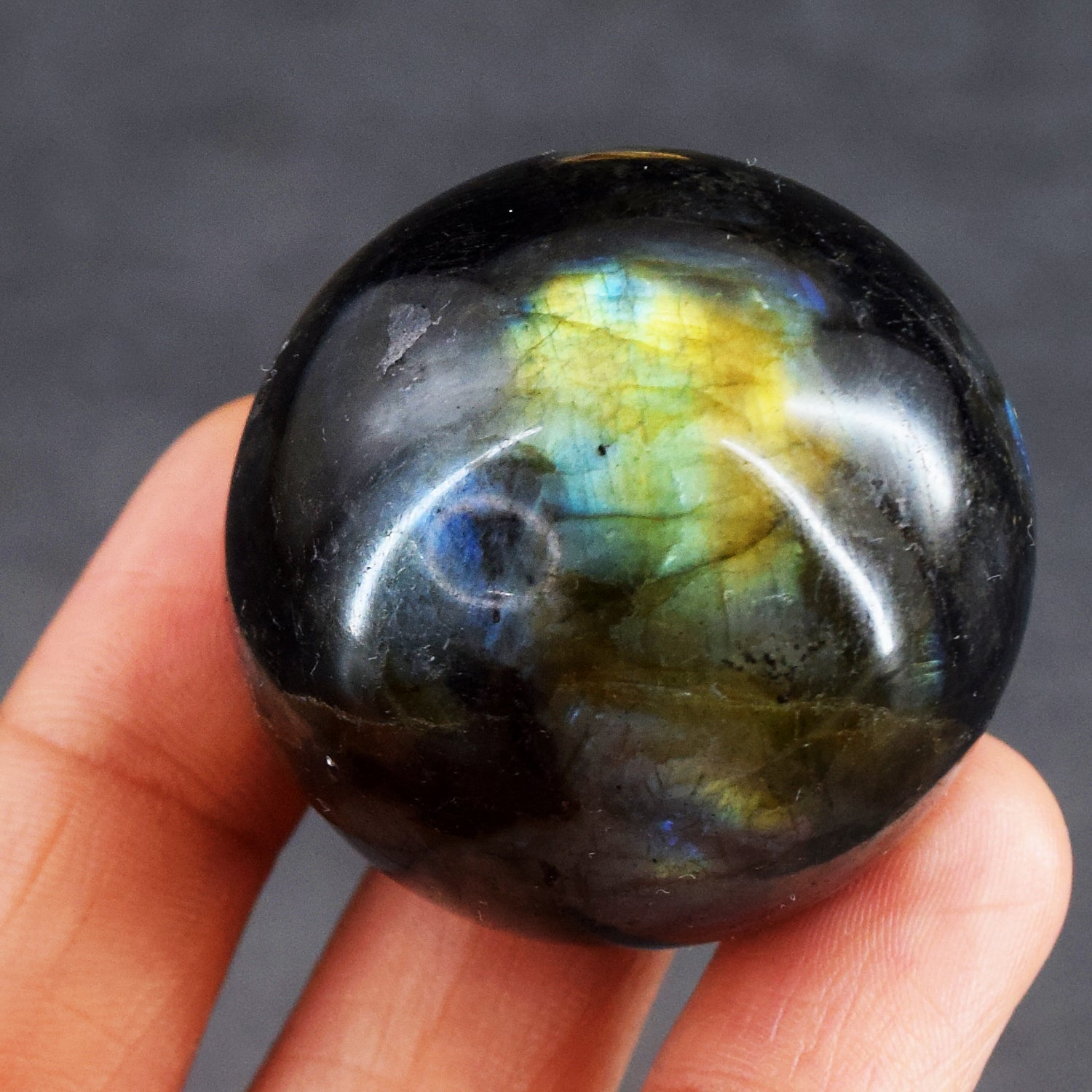 Perfect 409.00 Cts Labradorite Crystal Specimen Healing Premium Sphere