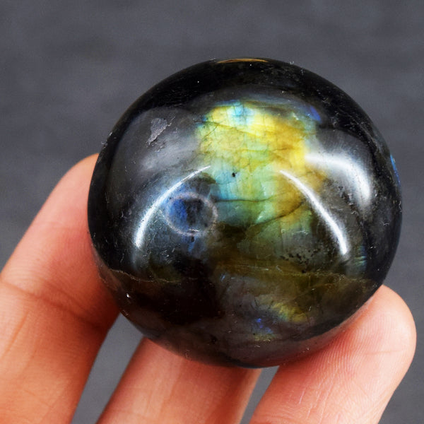Perfect 409.00 Cts Labradorite Crystal Specimen Healing Premium Sphere