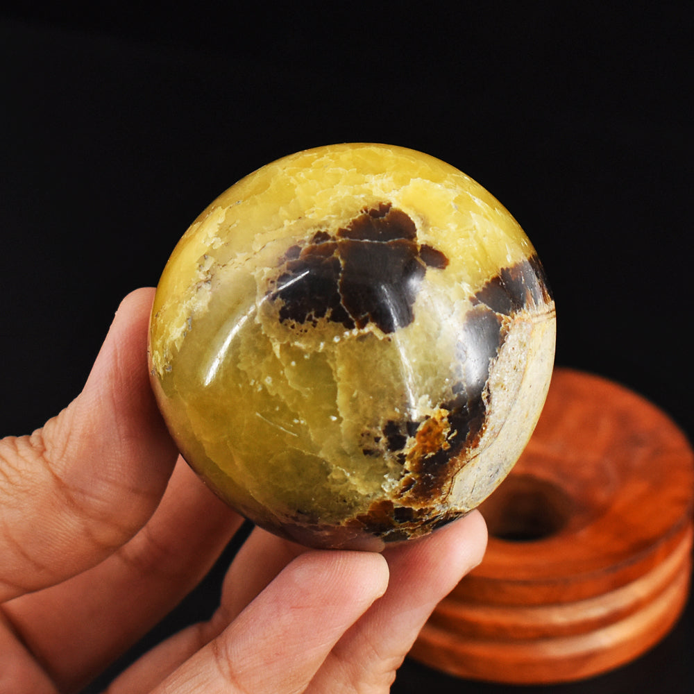 Amazing 834.00 Carat  Genuine  Septarian Agate  Hand  Carved  Crystal  Healing  Sphere