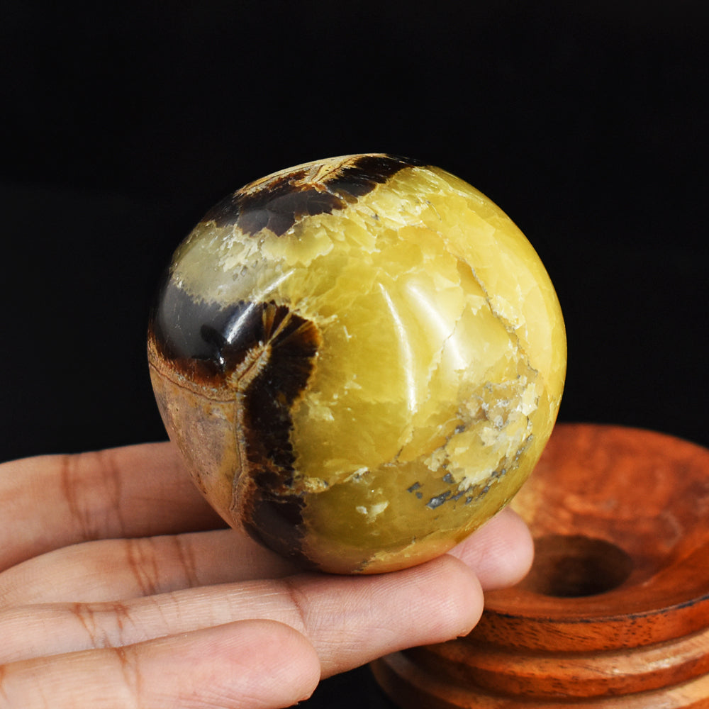 Amazing 834.00 Carat  Genuine  Septarian Agate  Hand  Carved  Crystal  Healing  Sphere