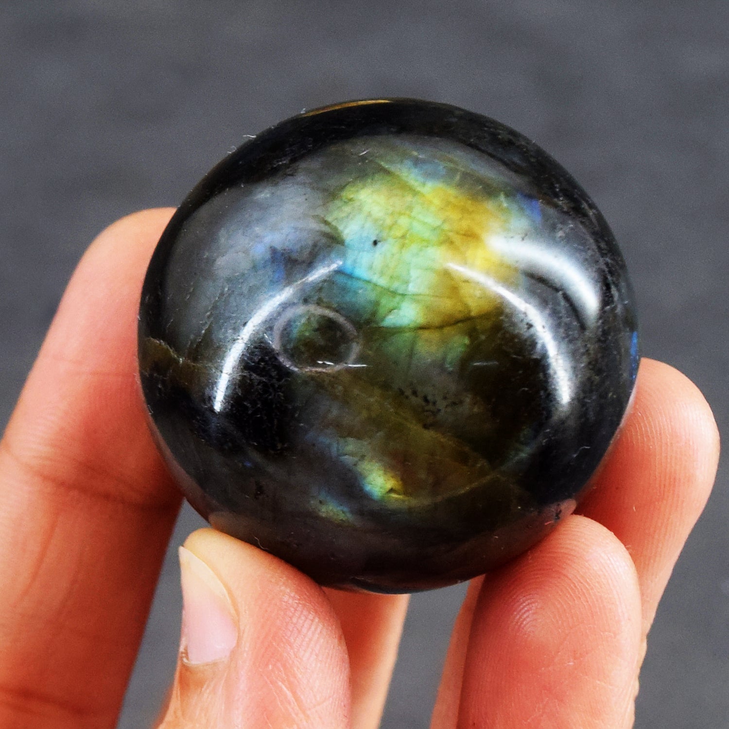 Perfect 409.00 Cts Labradorite Crystal Specimen Healing Premium Sphere