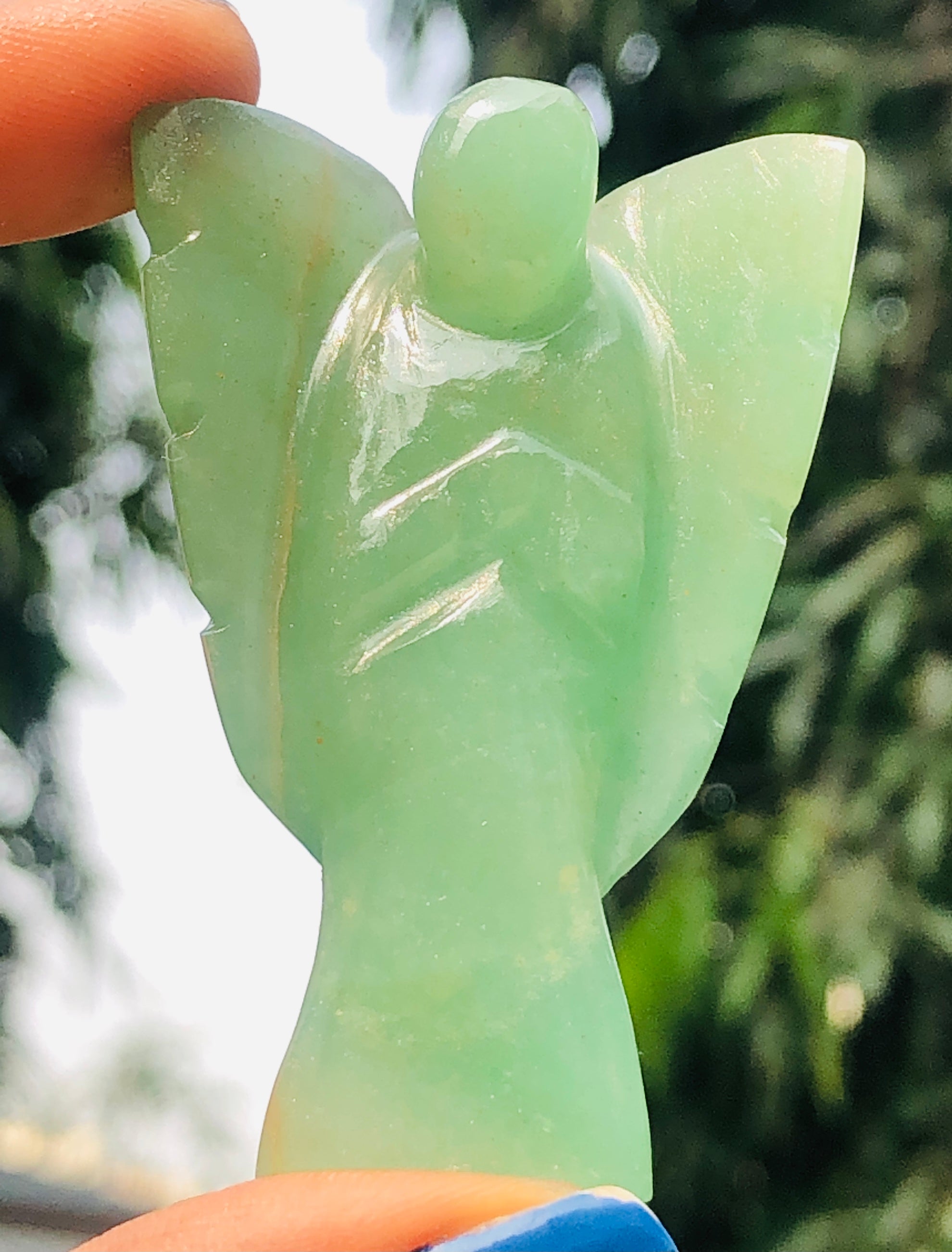 Attractive 149.00 Cts Genuine Green Aventurine Healing Premium Divine Crystal Angel