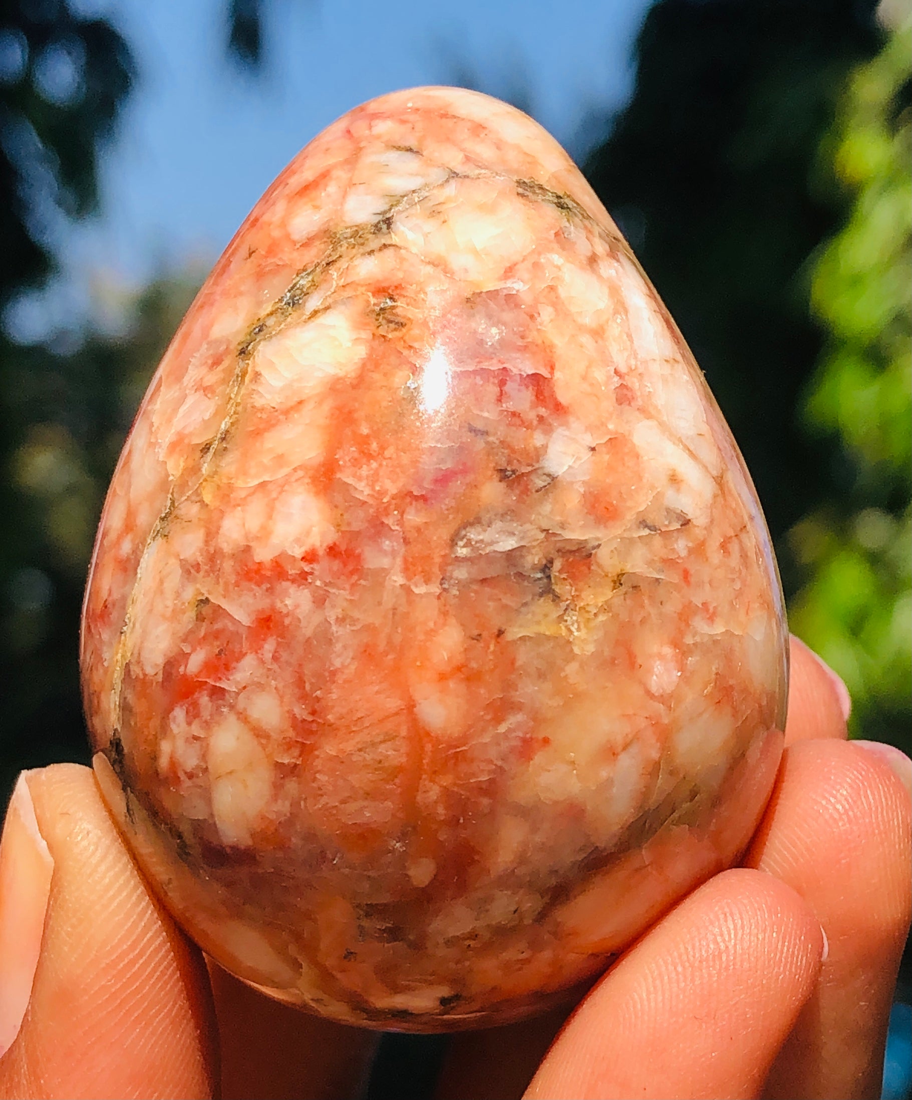Pleasing 479.00 Cts Genuine Polygram Jasper Healing Crystal Premium Egg