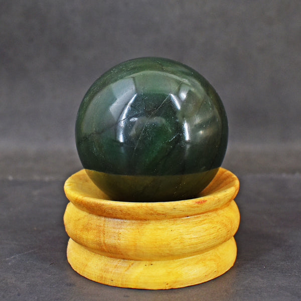 Exclusive 800.00 Cts Genuine Green Jade Healing Ball