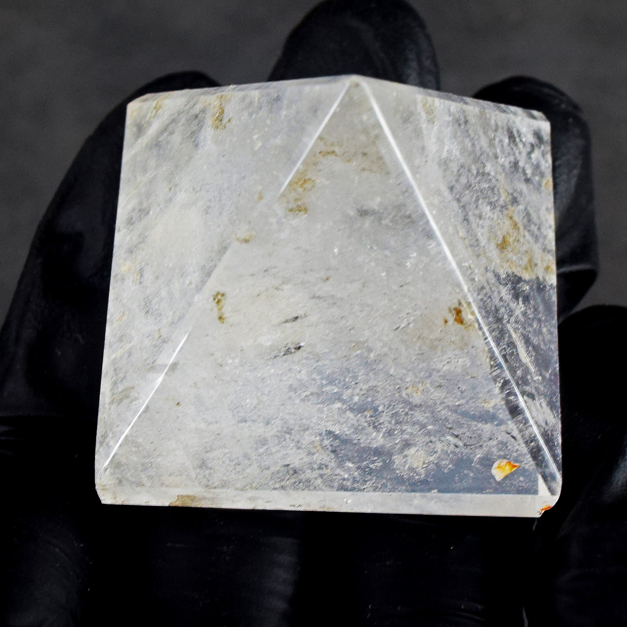 Amazing 276.00 Cts Genuine White Quartz Healing Crystal Specimen Premium Divine Pyramid