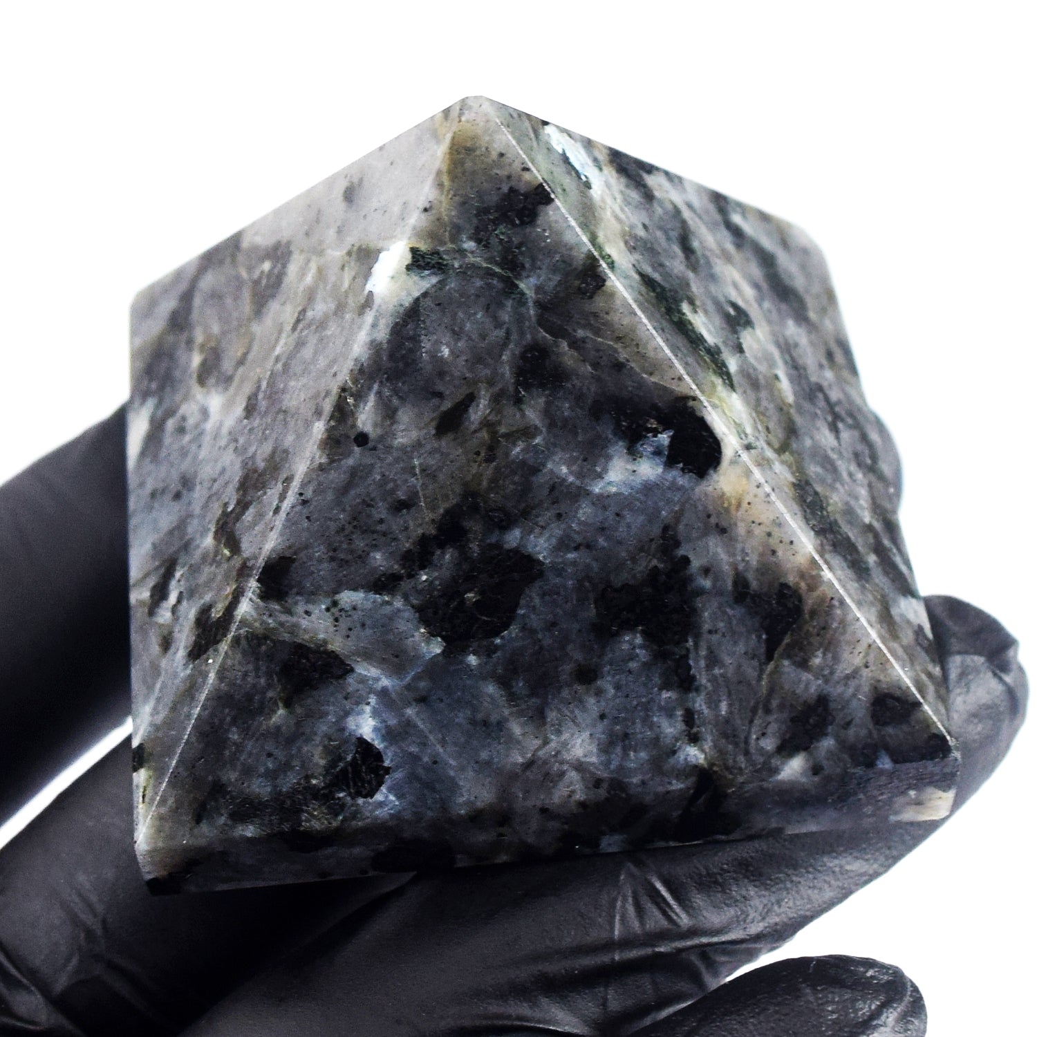 Lovely 600.00 Cts Genuine Larvikite Crystal Specimen Healing Divine Pyramid