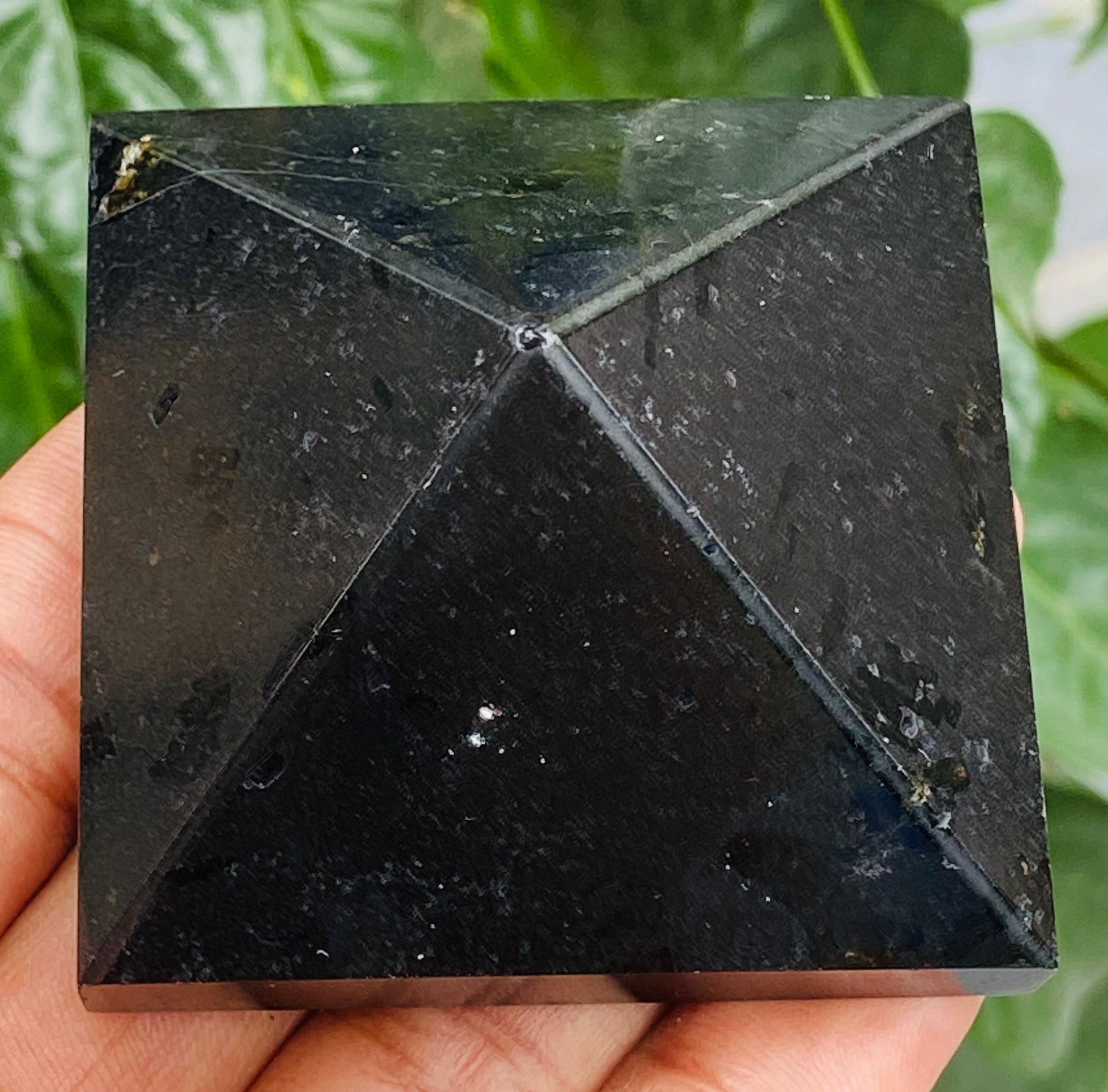 Genuine 616.00 Cts Exclusive Black Tourmaline Healing Crystal Specimen Premium Pyramid