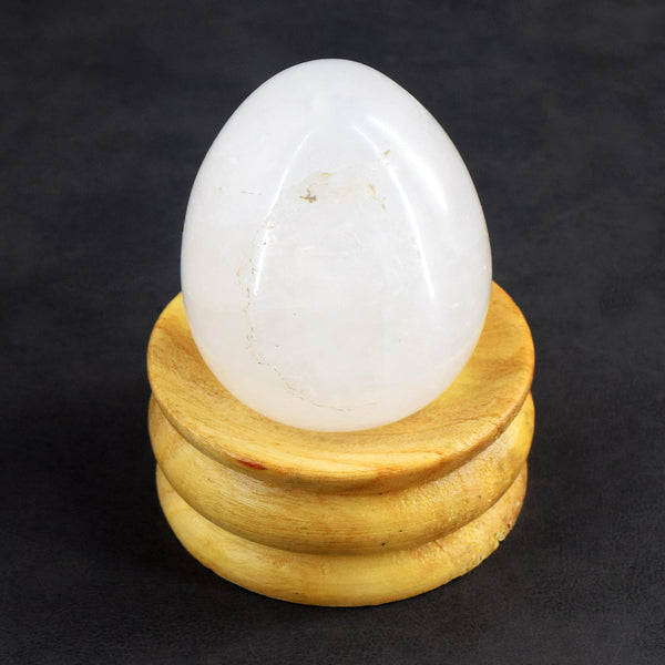 Exclusive 730.00 Cts Genuine White Quartz Healing Premium Egg Crystal