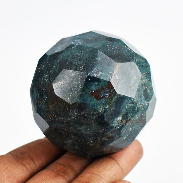 Natural 1007.00  Carats  Genuine  Moss Agate  Hand Carved  Faceted  Healing   Sphere