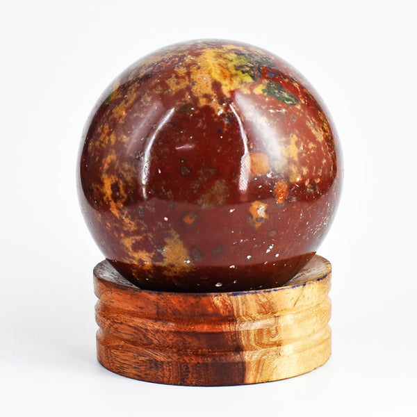 Beautiful 1520.00 Carats  Genuine Bloodstone Hand Carved Crystal Healing  Gemstone Sphere
