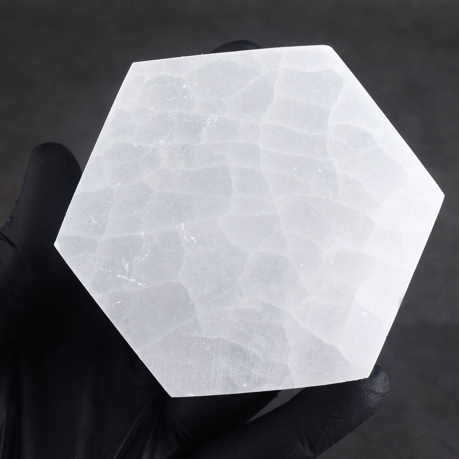 Amazing 786.00 Cts Genuine Selenite Healing Gemstone Hexagaon Crystal