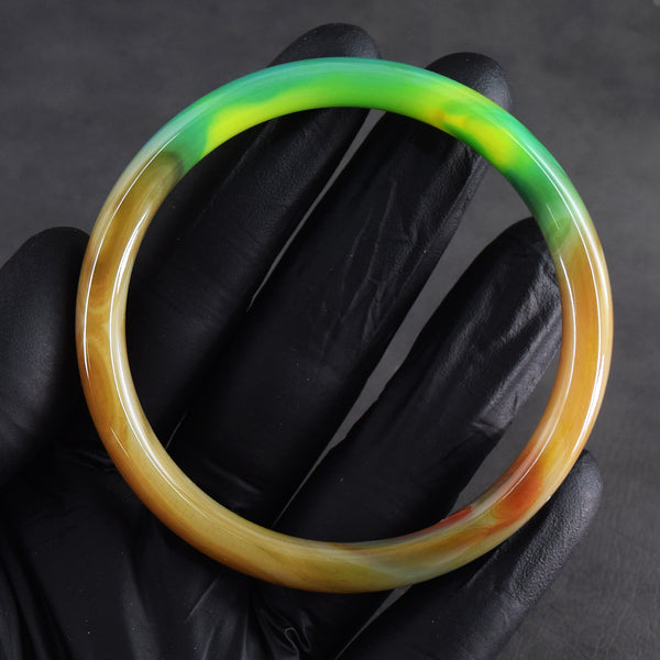 Gracious 92.00 Cts Genuine Onyx Gemstone Crystal Specimen Premium Fancy Bangle