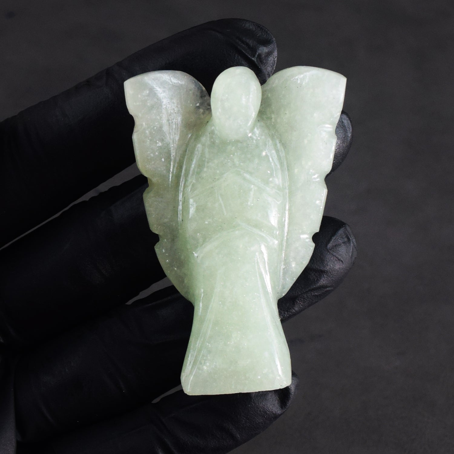 Admirable 147.00 Cts Genuine Green Aventurine Healing Premium Divine Crystal Angel