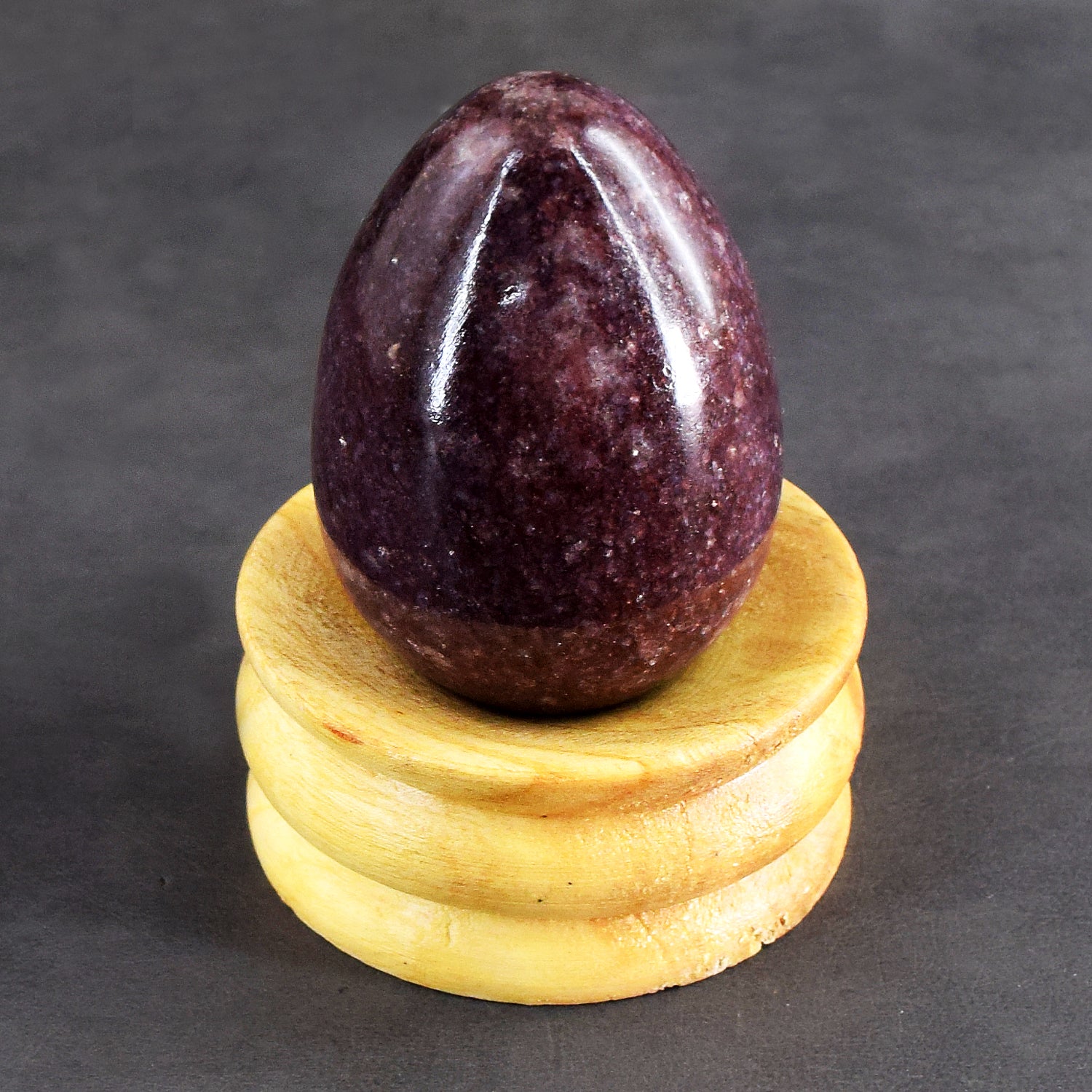 Amazing 736.00 Cts Genuine Lepidolite Healing Premium Crystal Egg