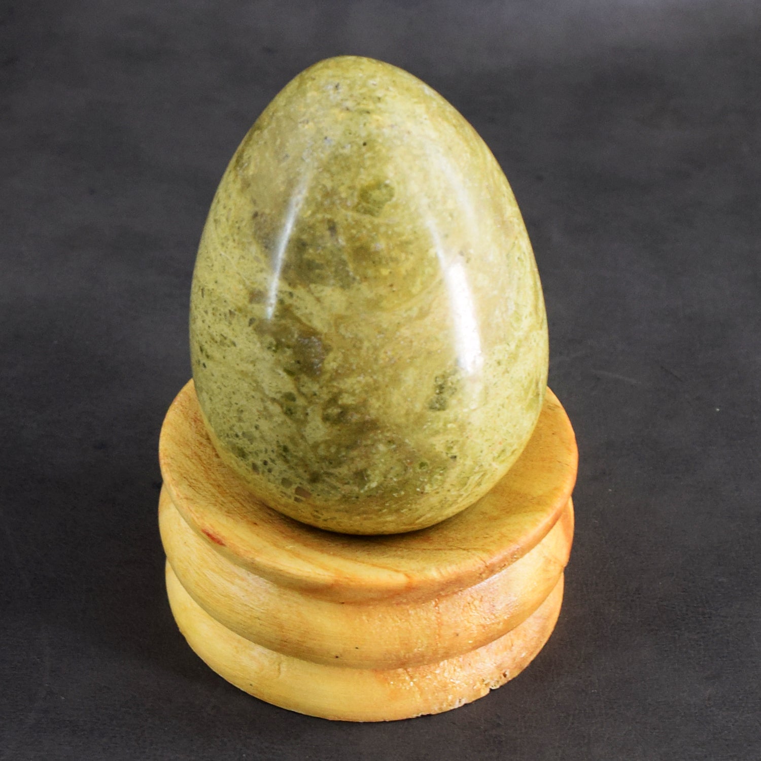 Exclusive 1126.00 Cts Genuine Blood Green Unakite Healing Premium Crystal Egg