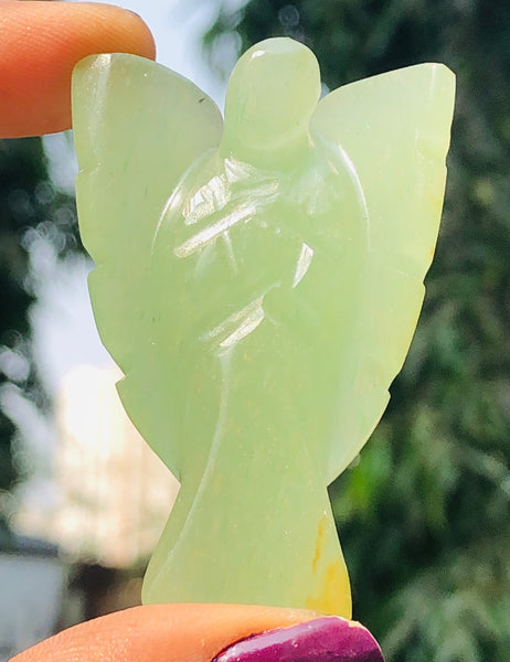 Amazing 152.00 Cts Genuine Green Aventurine Healing Premium Divine Crystal Angel