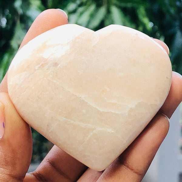 Magnificent 471.00 Cts Genuine Peach Moonstone Crystal Specimen Gemstone Healing Big Heart