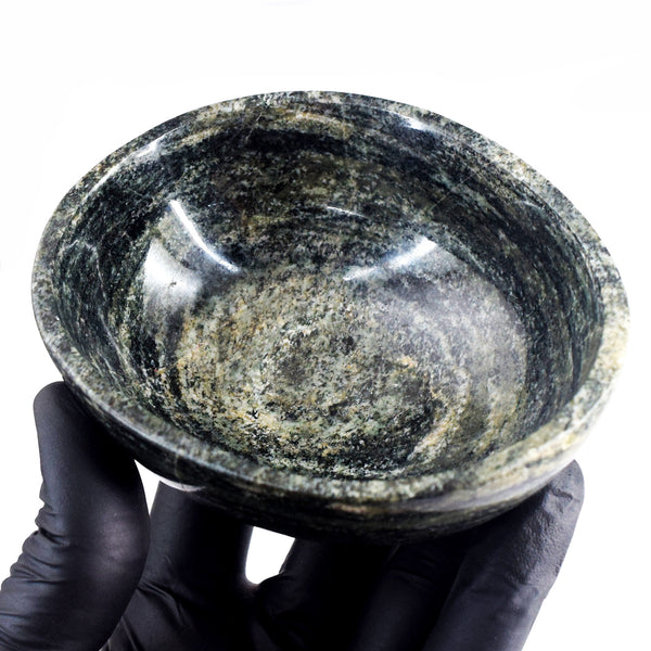 Excellent 988.00 Carats Genuine Galaxy Jasper Hand Carved Crystal Gemstone Carving Big Bowl
