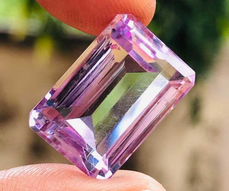 Stunning 16.00 Cts Genuine Amethyst Faceted Loose Gemstone