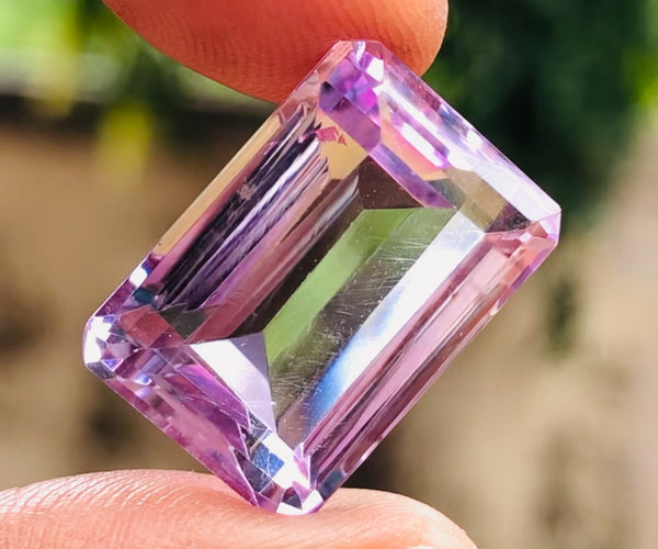 Stunning 16.00 Cts Genuine Amethyst Faceted Loose Gemstone