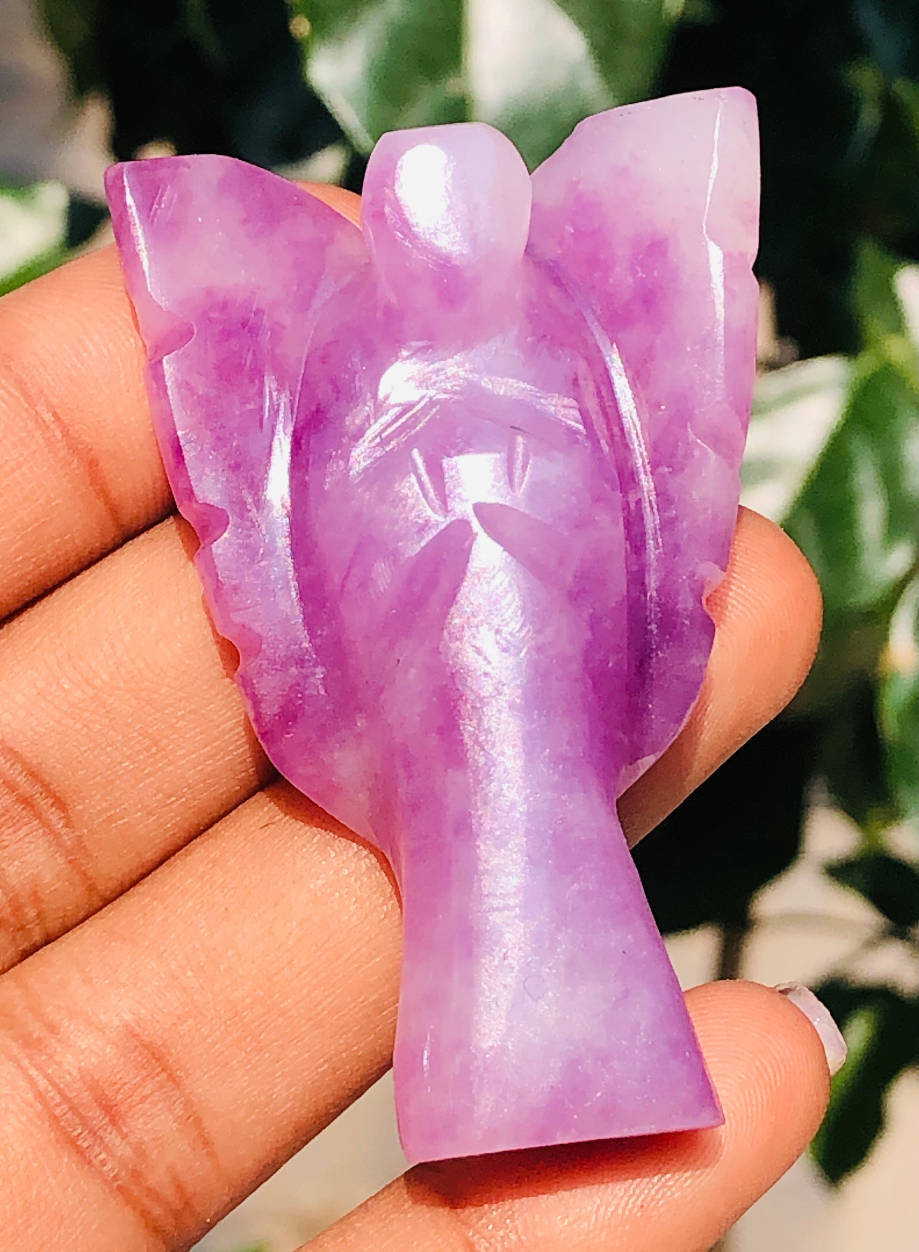 Lovely 122.00 Cts Genuine Lepidolite Healing Premium Divine Crystal Angel
