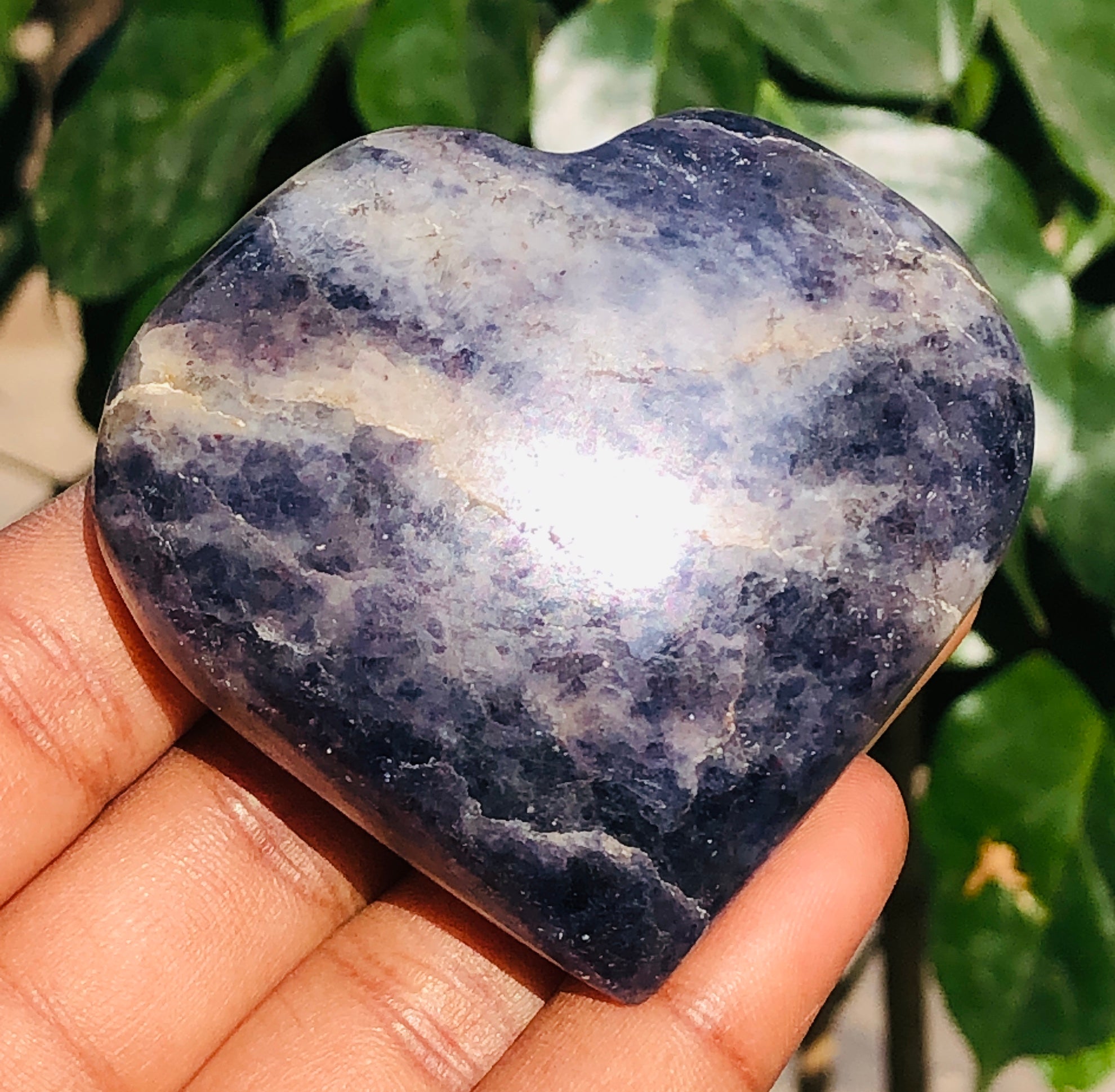 Exclusive 477.00 Cts Genuine Iolite Crystal Specimen Gemstone Healing Big Heart
