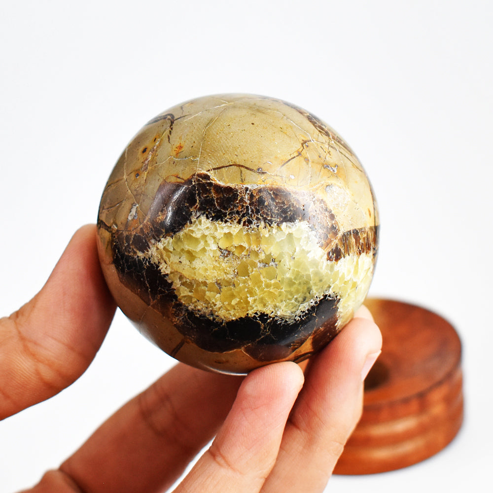 Amazing 1121.00  Cts  Genuine  Septarian Agate  Hand  Carved  Crystal  Healing  Sphere